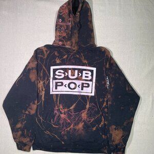 Large bleach work sub pop hoodie